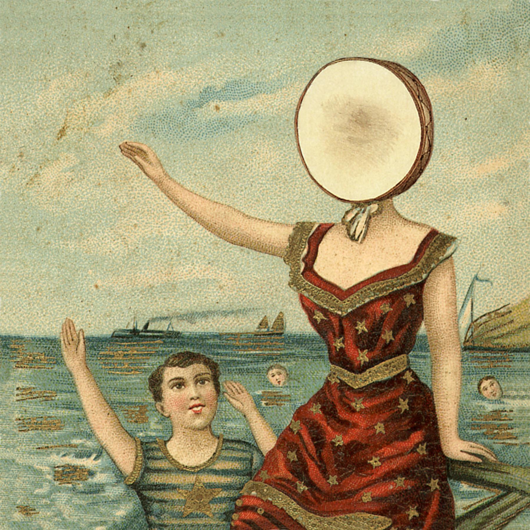 woman with drum head