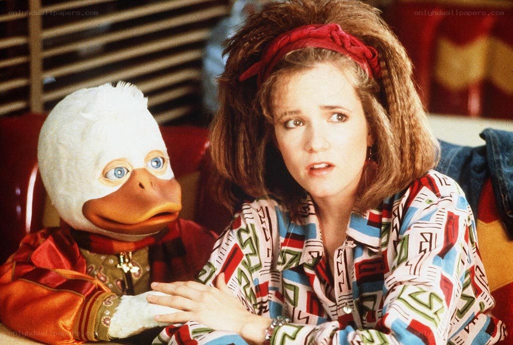 woman with duck puppet