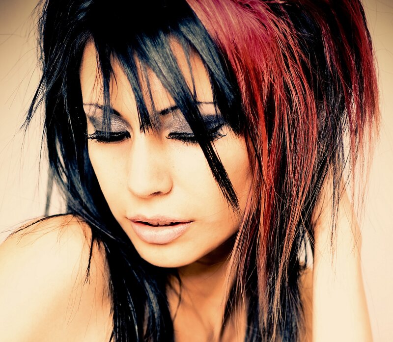 Woman with Dyed Hair
