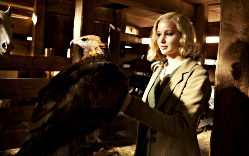 Woman with Eagle — Brown, Dramatic