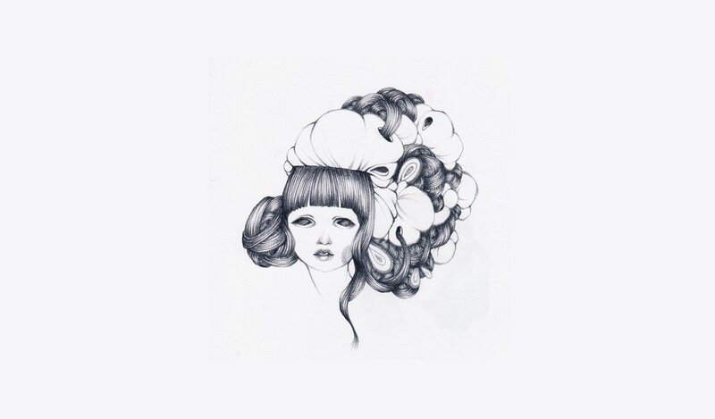 woman with elaborate hairstyle