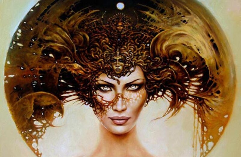 Woman with Elaborate Headdress
