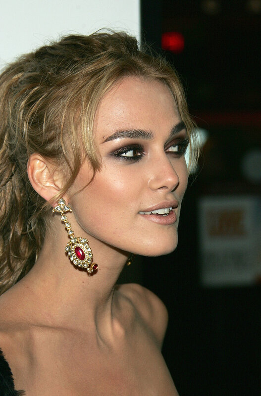 woman with elegant earrings