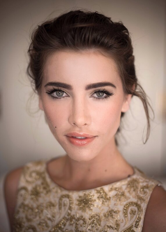 woman with elegant makeup