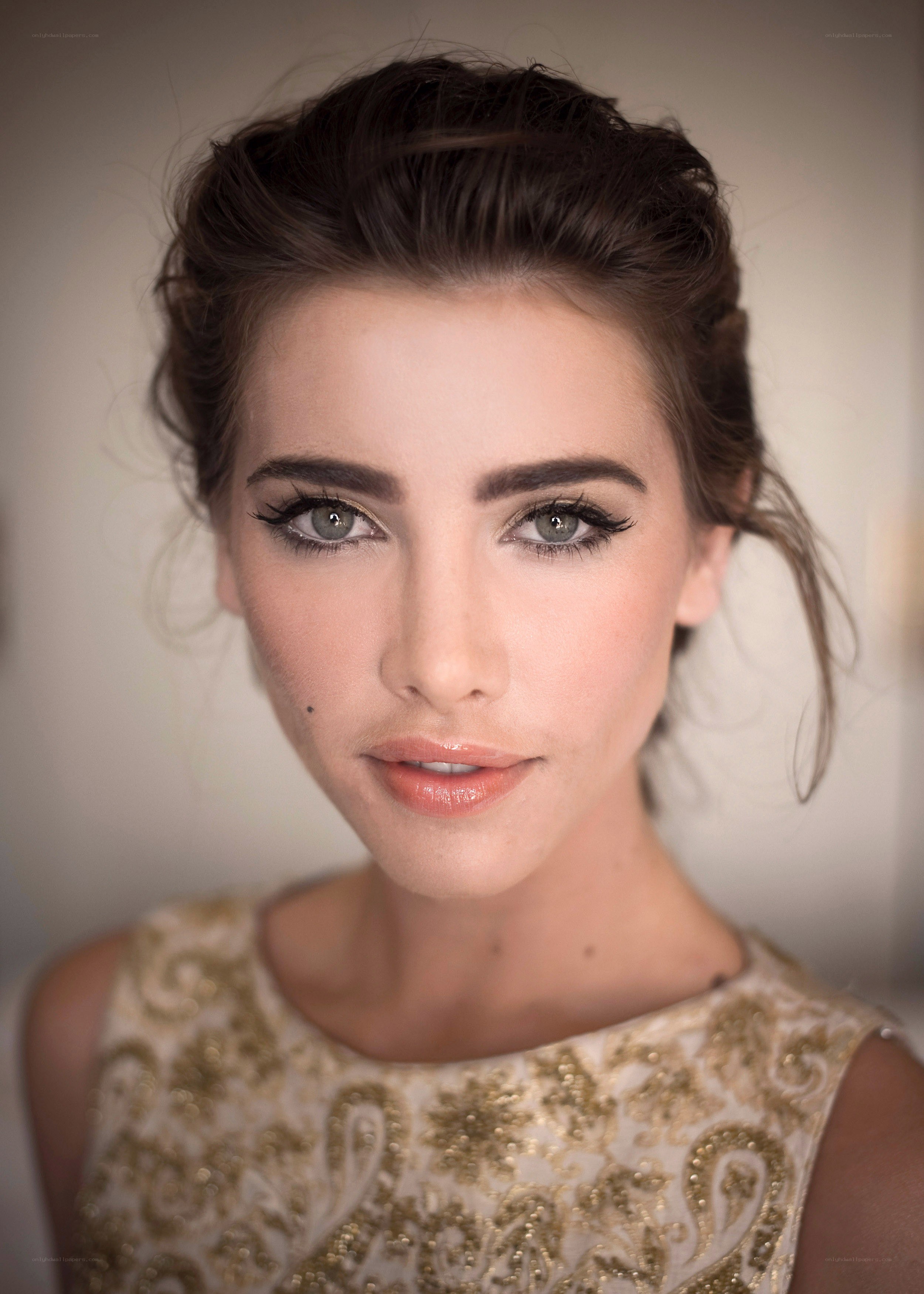 woman with elegant makeup