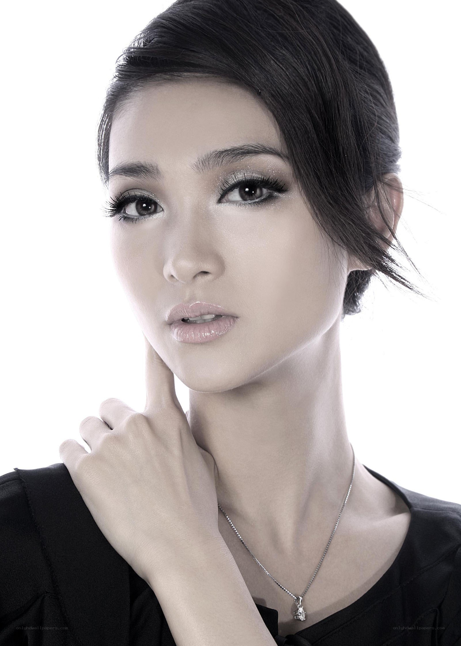 woman with elegant makeup