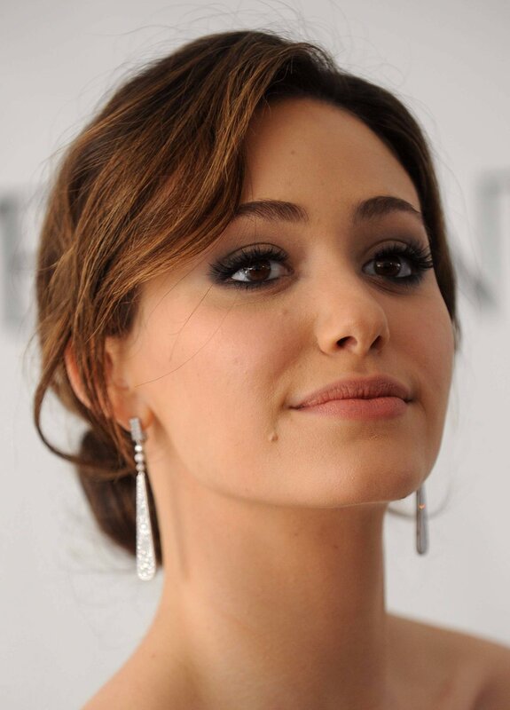 woman with elegant makeup and earrings