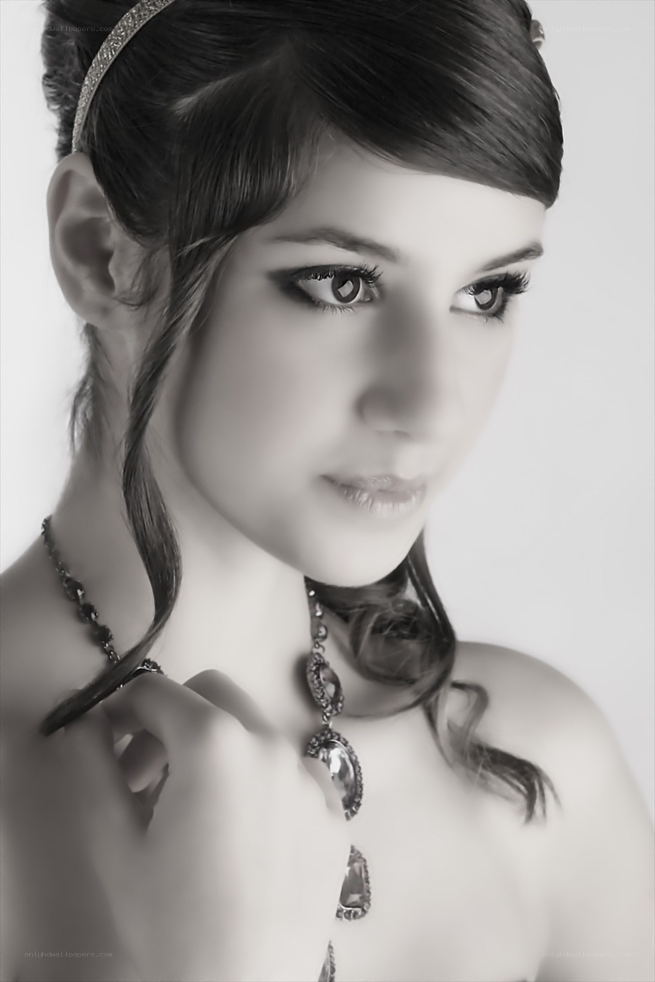woman with elegant necklace