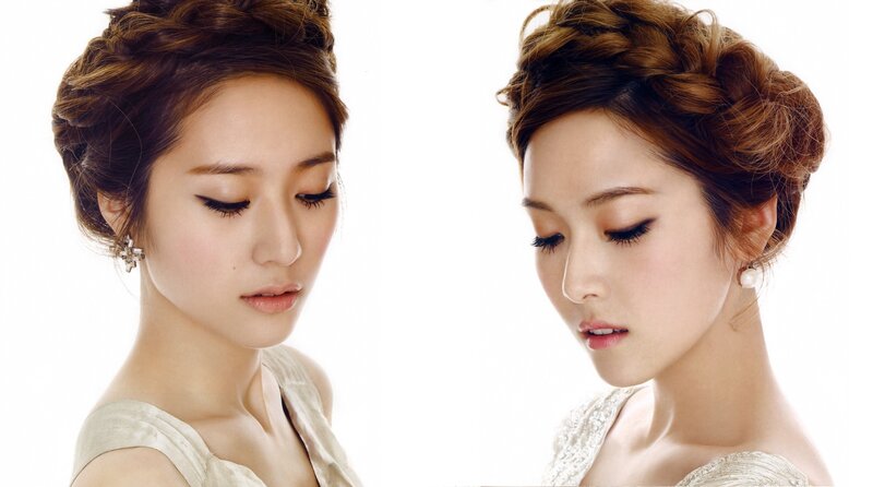 woman with elegant updo hairstyle