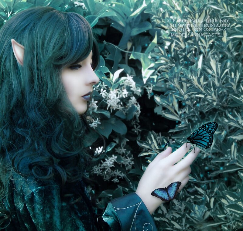 Woman with Elf Ears — Green, Serene