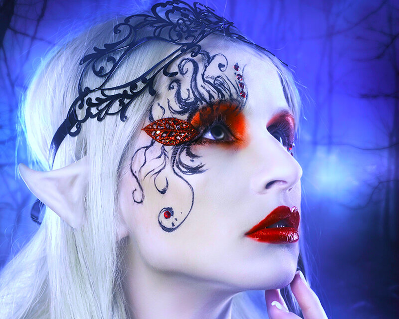 Woman with Elf Makeup