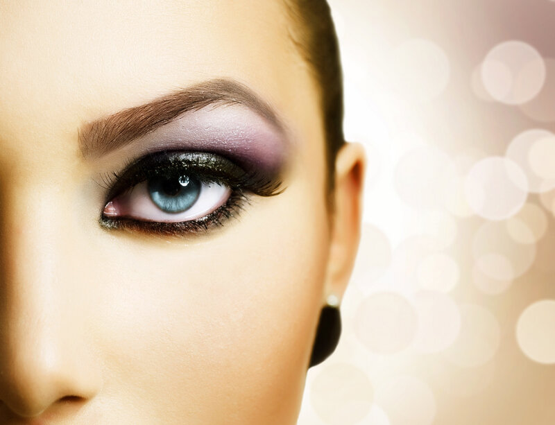 Woman with Eye Makeup