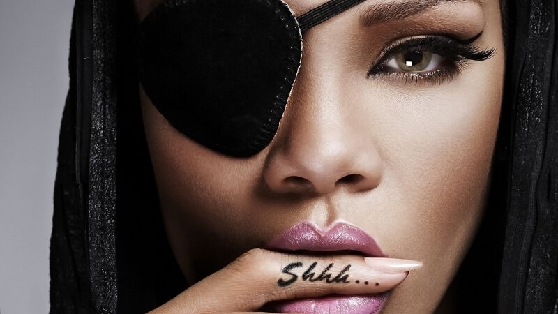 Woman with Eye Patch — Black, Dramatic, Photograph, Eye Patch, Hood