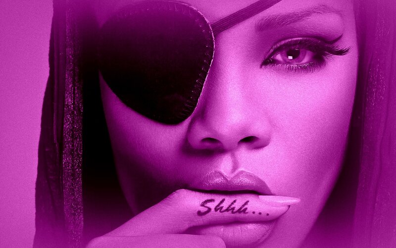 Woman with Eye Patch — Purple