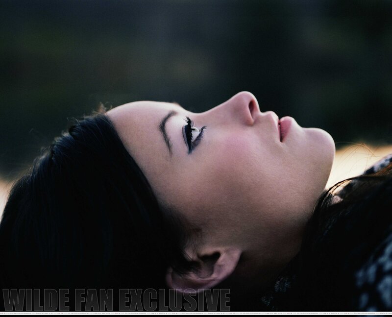 woman with eyes closed