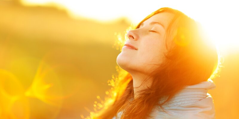 Woman with Eyes Closed — Yellow