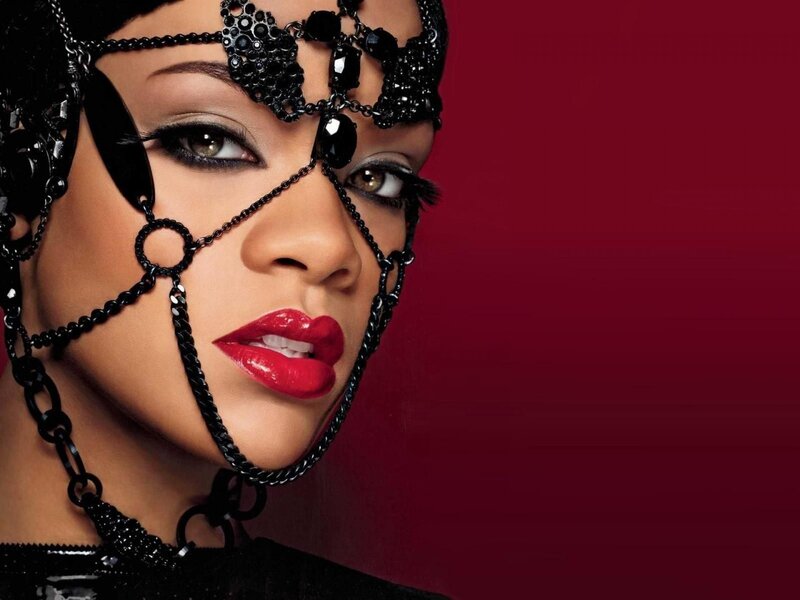 woman with face jewelry