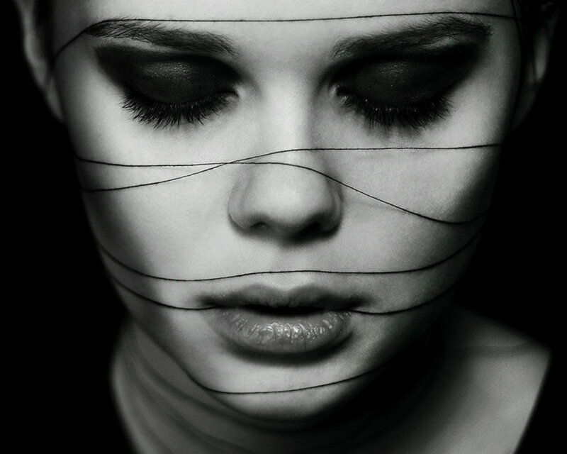 Woman with Face Lines