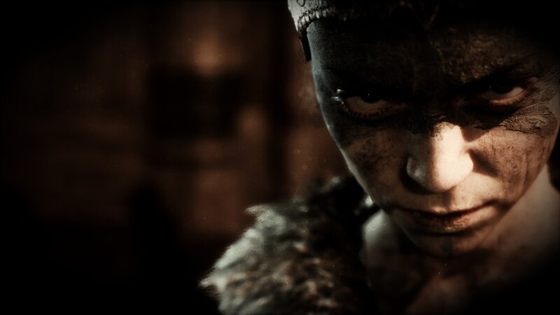 Woman with Face Paint — Brown, Dramatic, 3d Render, Face Paint