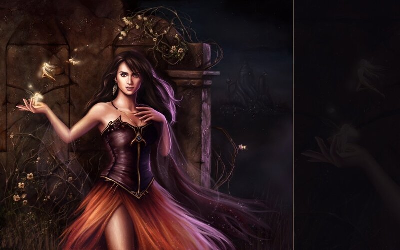 Woman with Fairies