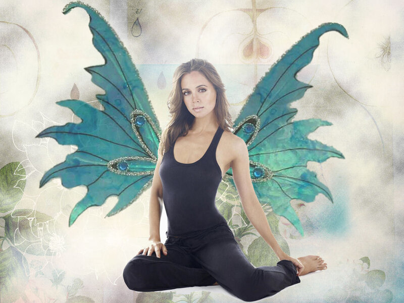 woman with fairy wings