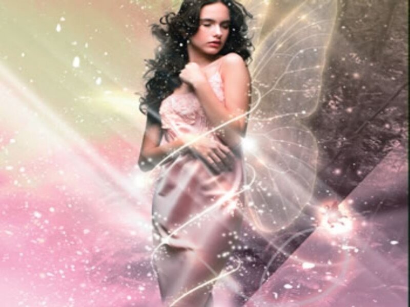 woman with fairy wings
