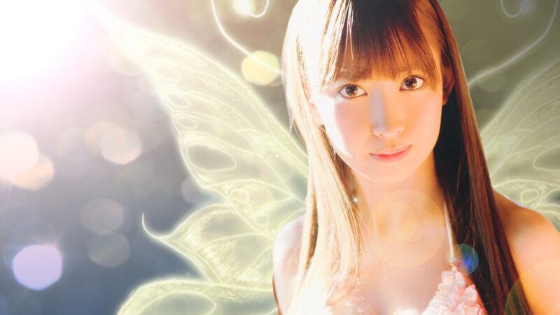 woman with fairy wings