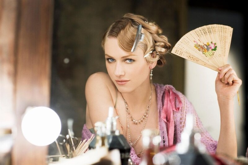 Woman with Fan — Pink