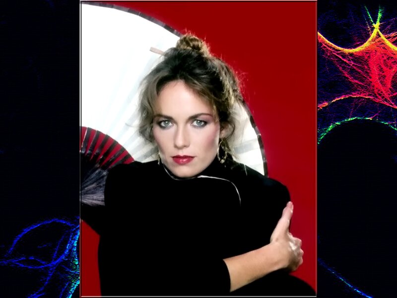 Woman with Fan — Red, Dramatic