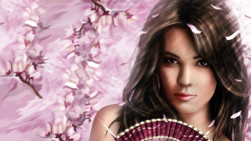 Woman with Fan