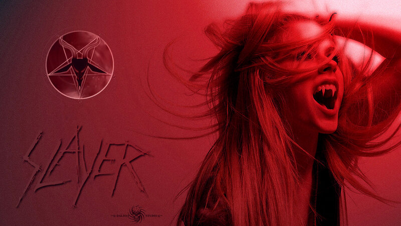 Woman with Fangs — Red