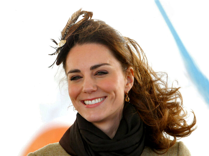 Woman with Feather Hairpiece