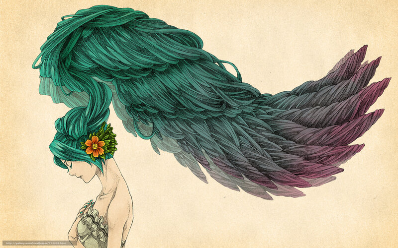 woman with feathered hair