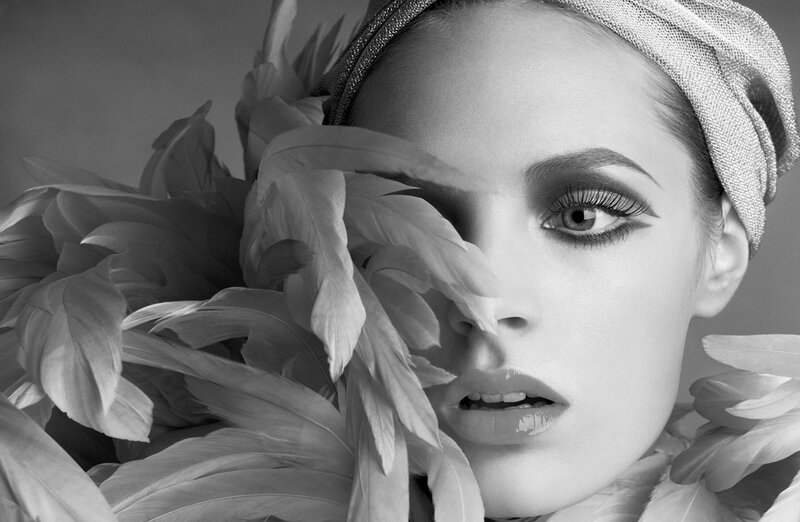 Woman with Feathers — Black