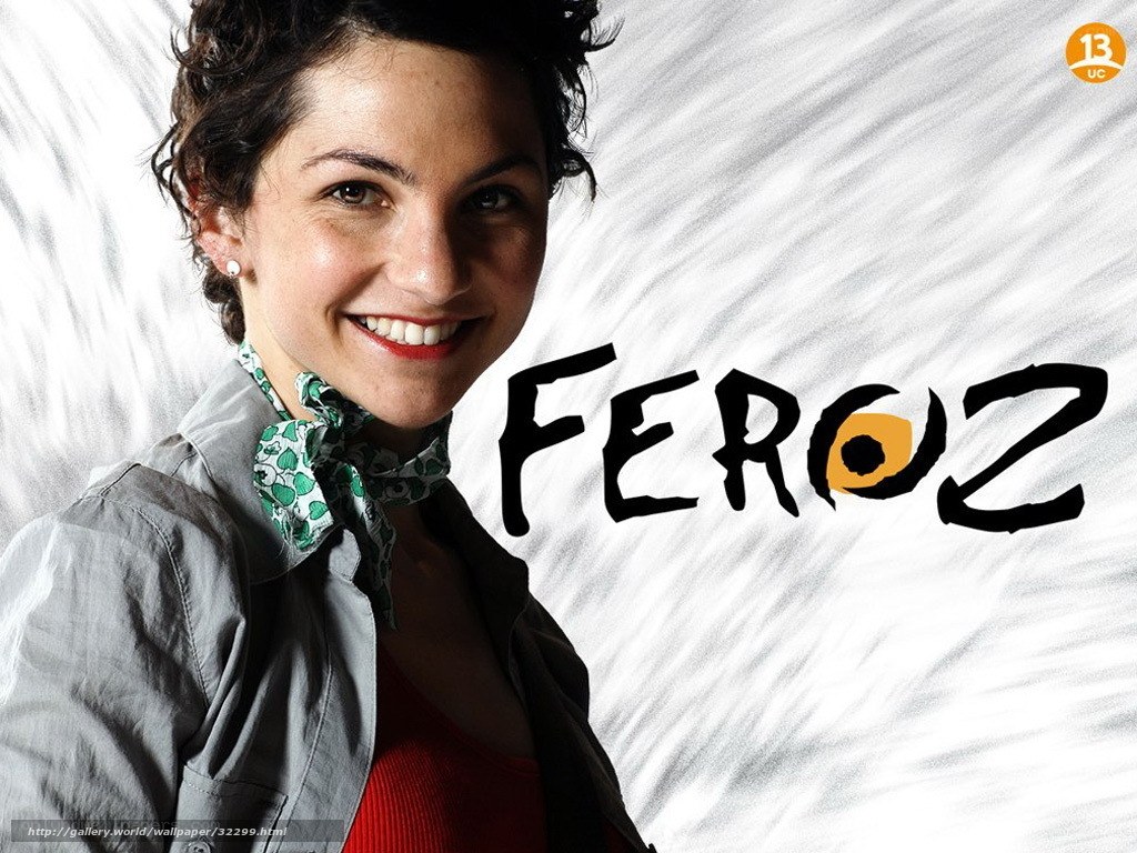 Woman with Feroz text