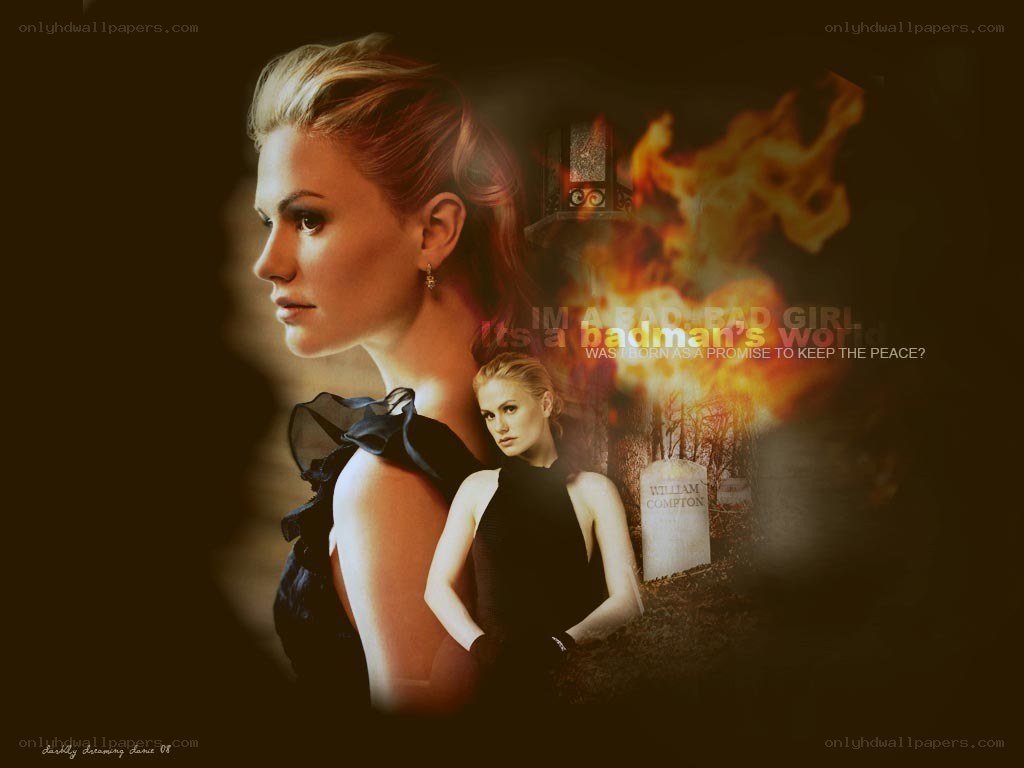 woman with fire background