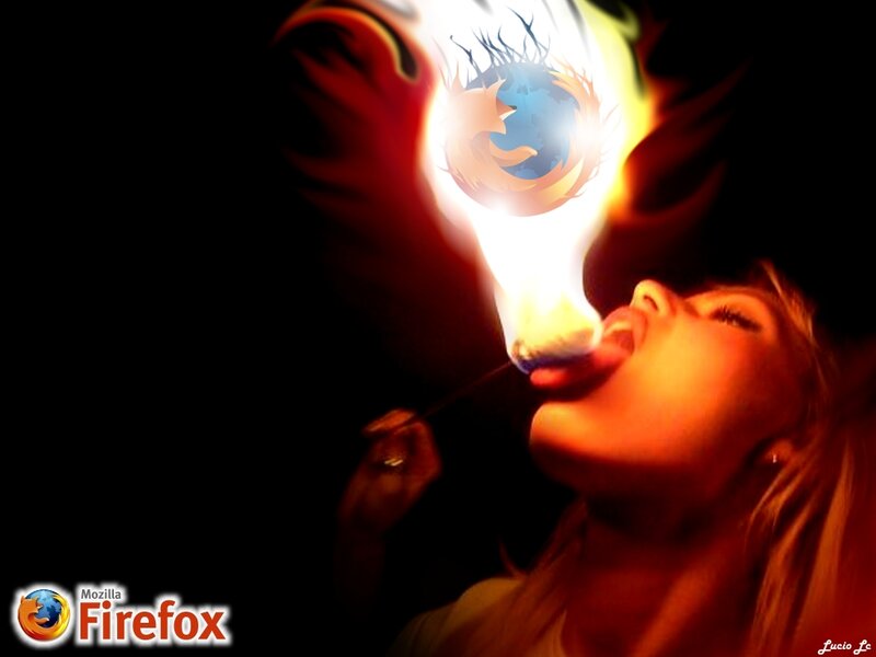 Woman with Fire Breath — Black