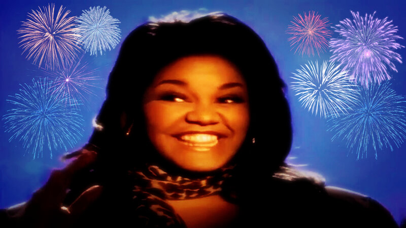 Woman with Fireworks