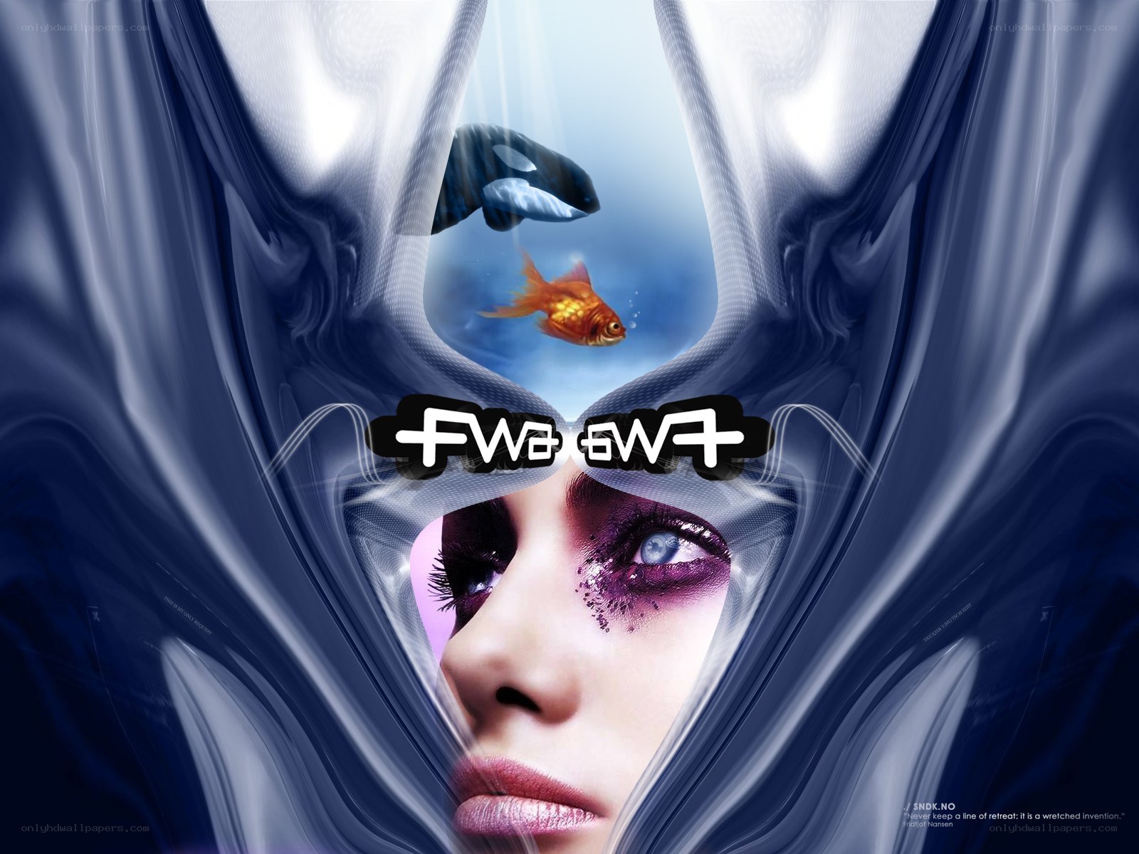 woman with fish in mind