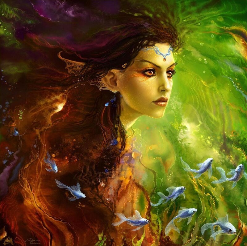 Woman with Fish