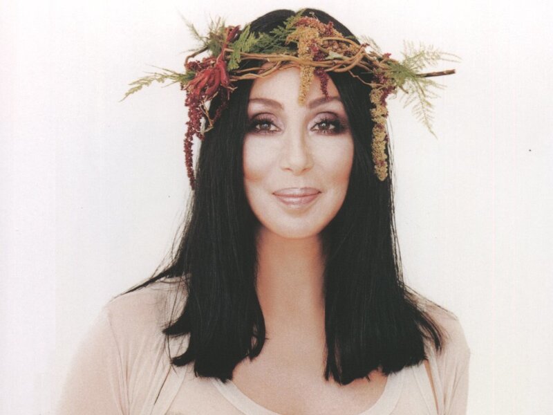 woman with floral crown
