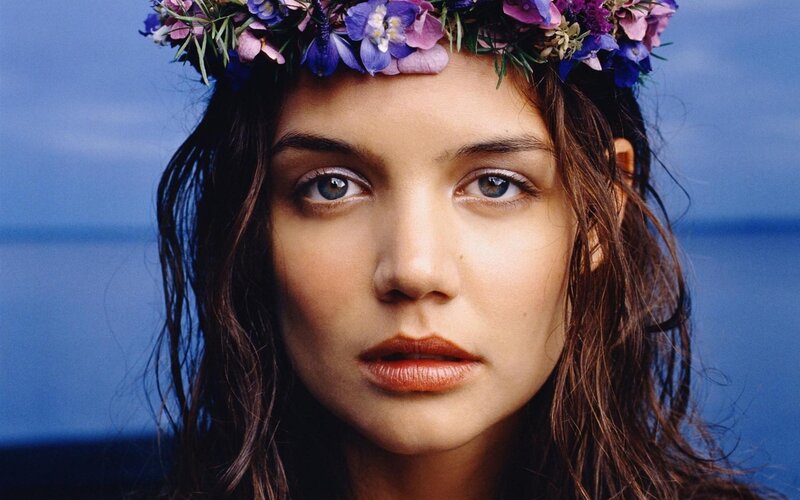 woman with floral crown