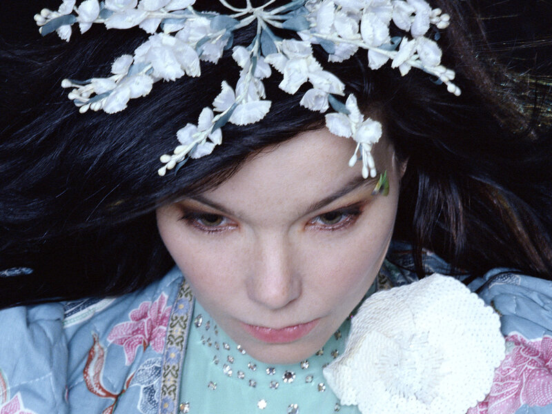 woman with floral crown