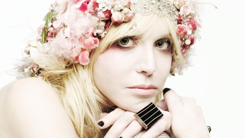 woman with floral crown