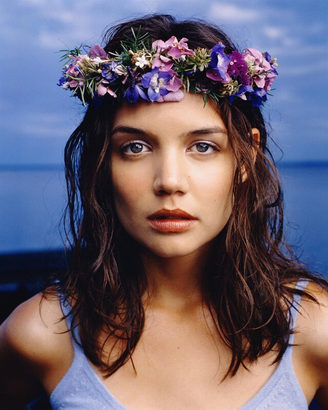 woman with floral crown