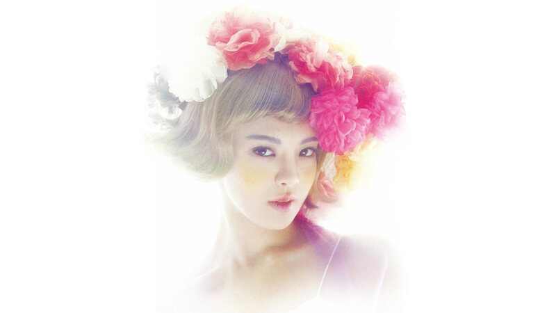 woman with floral crown