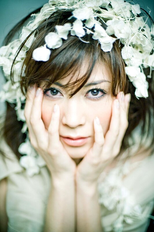 woman with floral crown