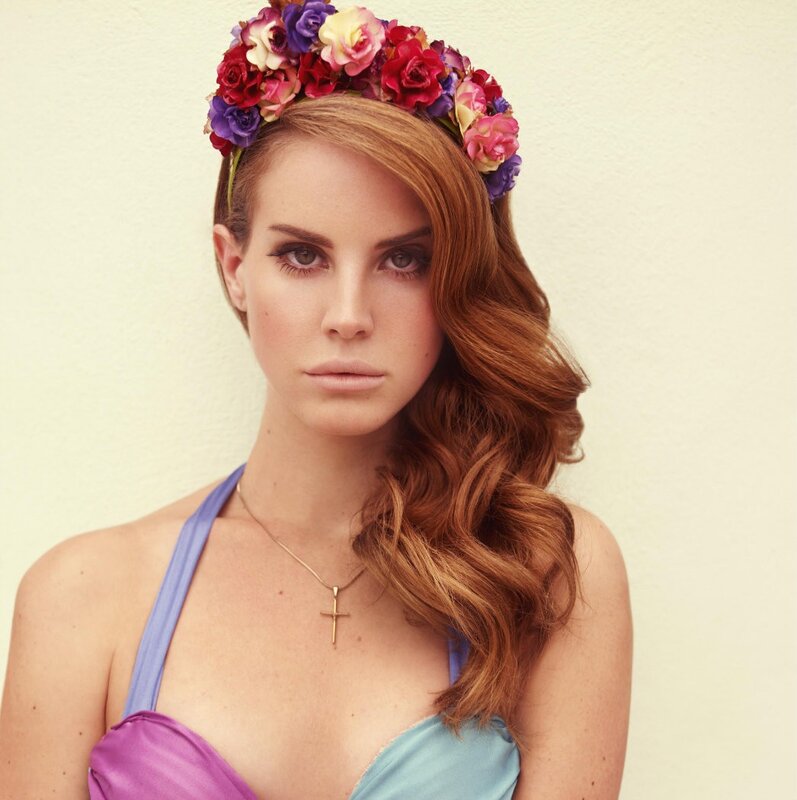 woman with floral crown
