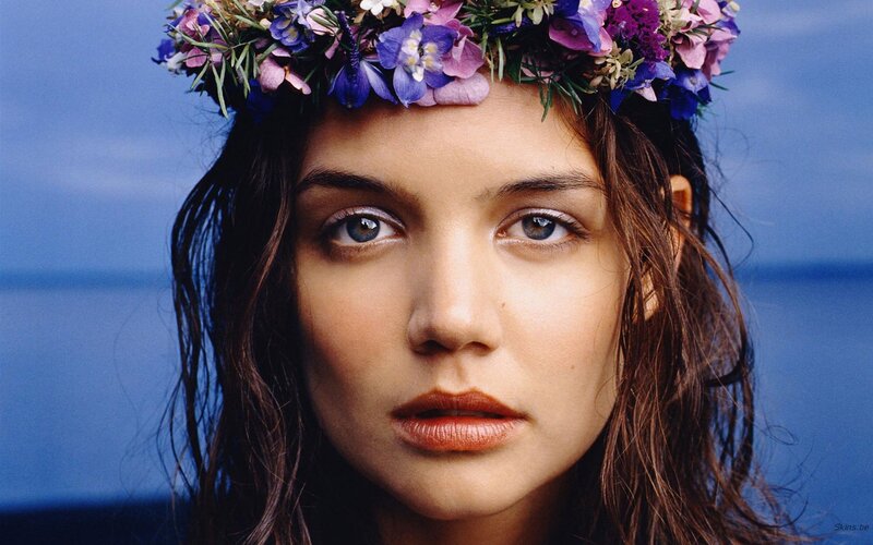 woman with floral crown