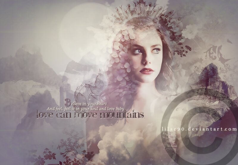 Woman with Floral Crown — Purple, Dreamy, Night